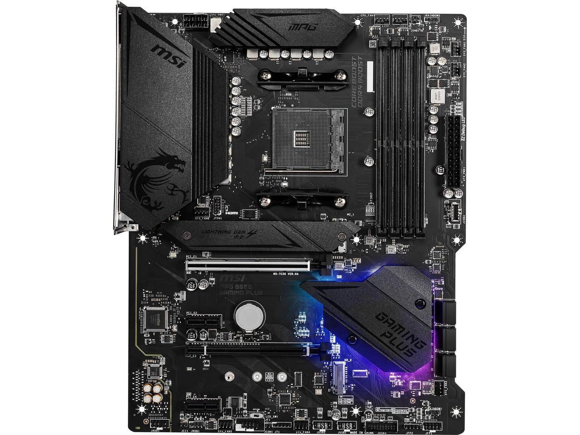MPG B550 GAMING plus AM4 AMD B550 SATA 6Gbs DDR4 Ryzen 5000 / 4000G / 3000 ATX Motherboard